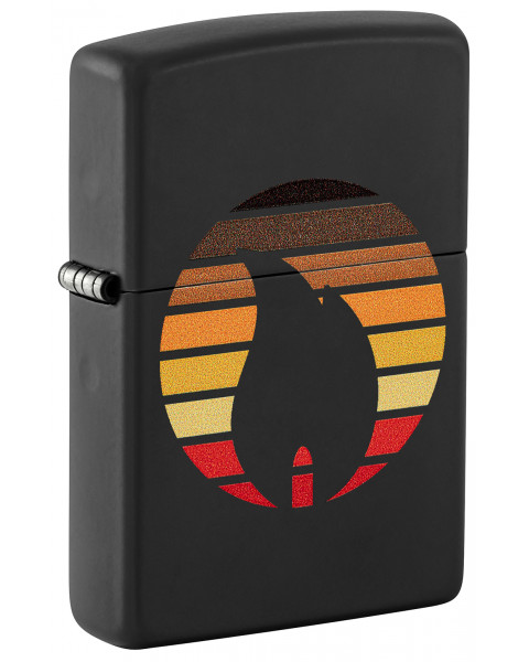 Зажигалка ZIPPO Colorblock Black Matte 46168