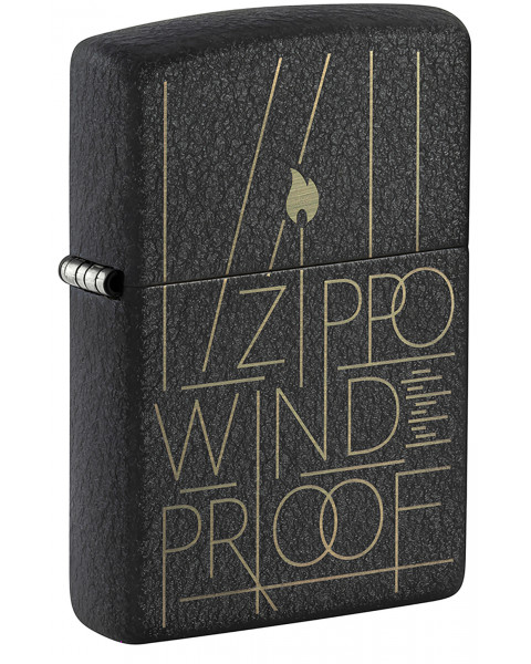 Зажигалка ZIPPO Line Art Black Crackle™ 46172