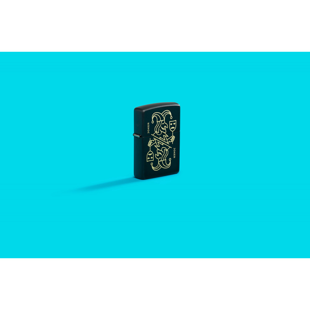 Зажигалка ZIPPO Masked Joker Design Black Matte 46290