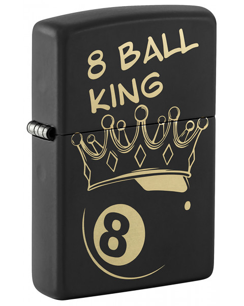 Зажигалка ZIPPO Billiards Champion Design Black Matte 46291