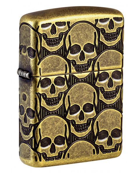 Зажигалка ZIPPO Armor® Cackling Cranium Antique Brass 46302