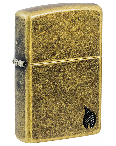 Зажигалка ZIPPO Armor® Flame Antique Brass 46400
