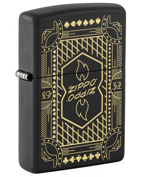 Зажигалка ZIPPO Lines Design Black Matte 46483
