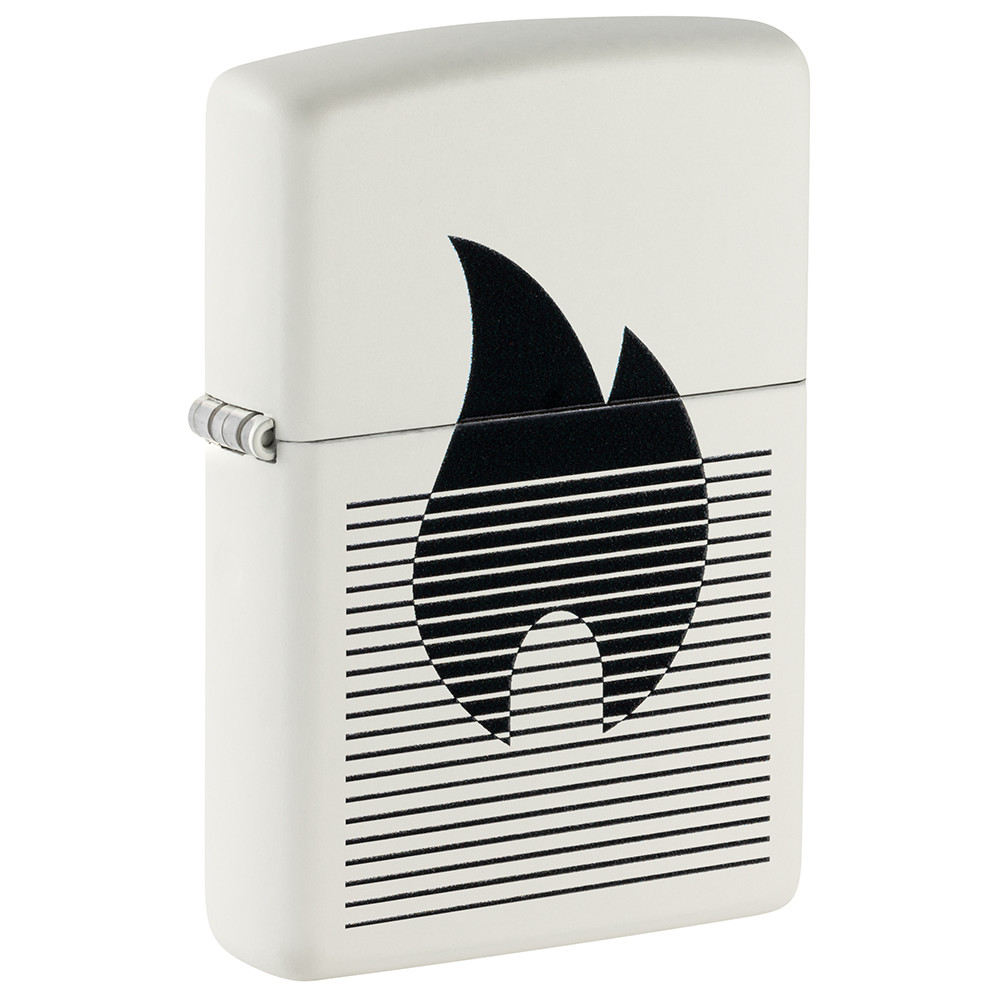 Зажигалка Zippo Flame Gradient Design White Matte 46485
