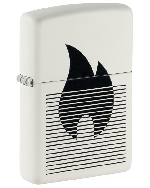 Зажигалка Zippo Flame Gradient Design White Matte 46485