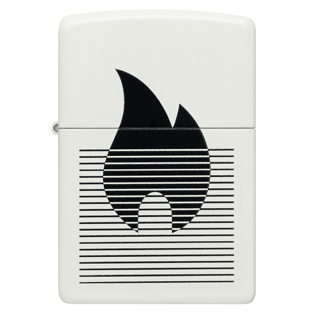 Зажигалка Zippo Flame Gradient Design White Matte 46485