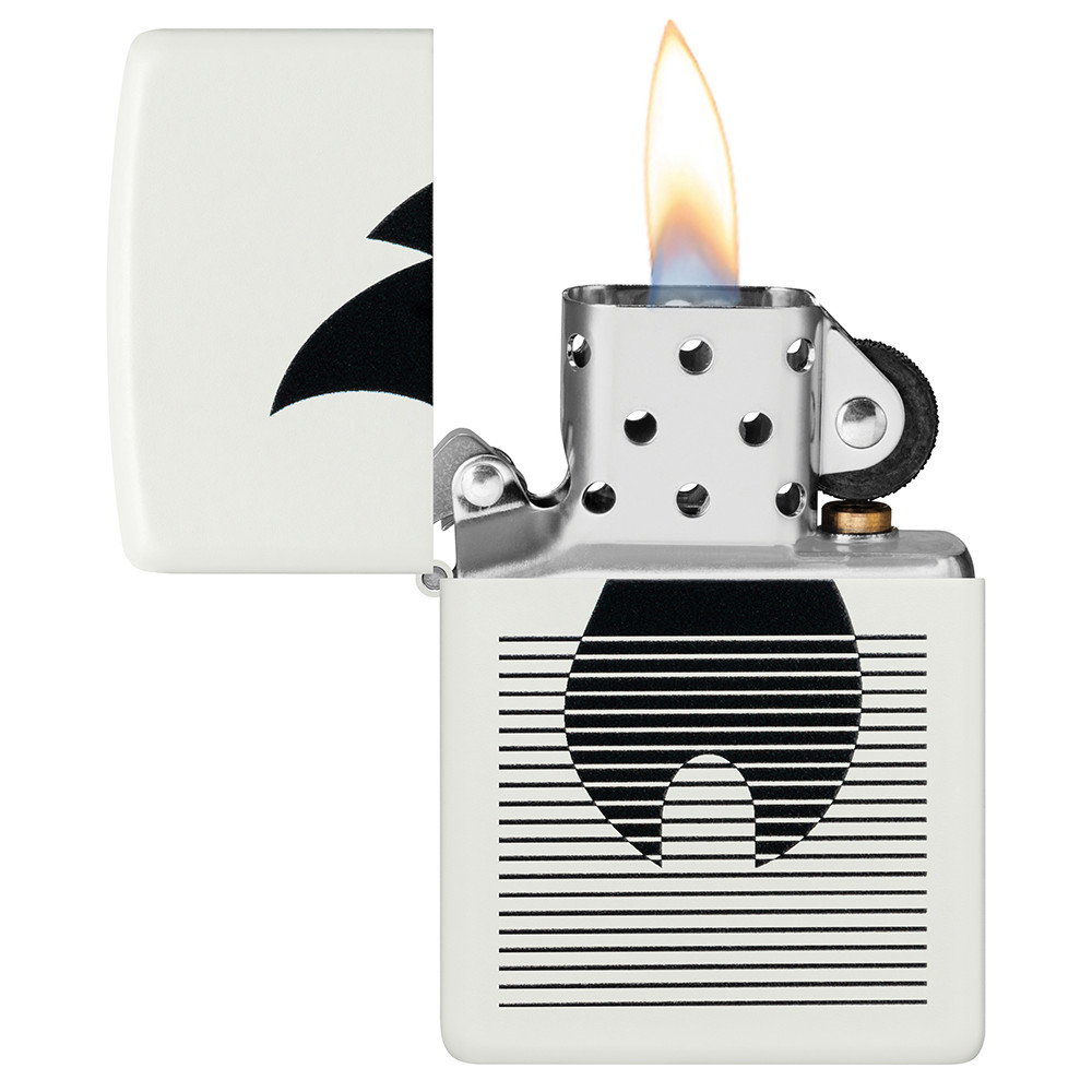 Зажигалка Zippo Flame Gradient Design White Matte 46485