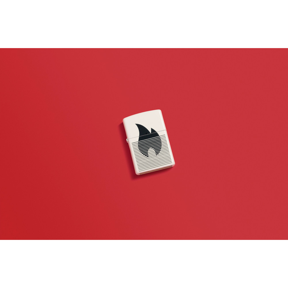Зажигалка Zippo Flame Gradient Design White Matte 46485
