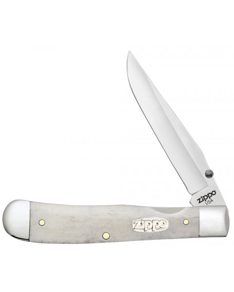 Нож перочинный Smooth Natural Bone Trapperlock + зажигалка 207 ZIPPO 50596_207