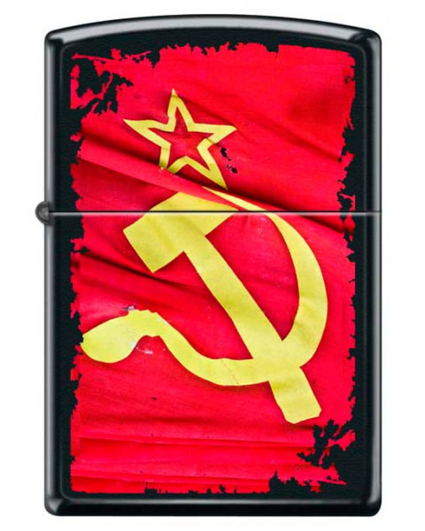 Зажигалка Серп и Молот ZIPPO SOVIET FLAG SICKLE