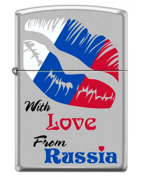 Зажигалка ZIPPO WITH LOVE FROM RUSSIA