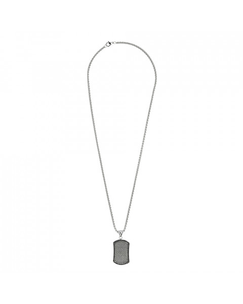 Подвеска Black Crystal Pendant Necklace с цепочкой 60 см (35 мм) ZIPPO 2007178