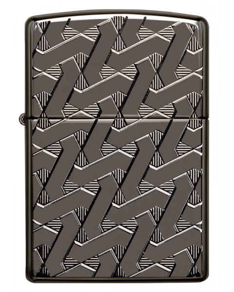 Зажигалка Black Ice® ZIPPO 49173 Armor Geometric Weave Design