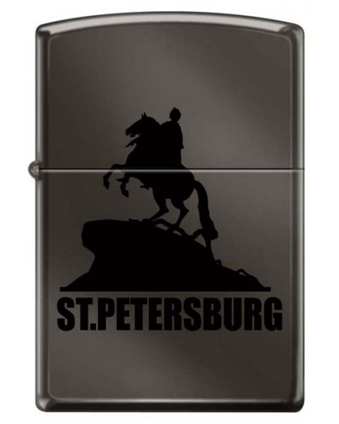 Зажигалка глянцевая ZIPPO ST PETERSBURG