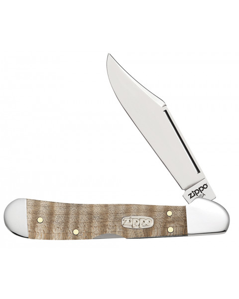 Нож перочинный Natural Curly Maple Mini CopperLock + зажигалка 207 ZIPPO 50621_207